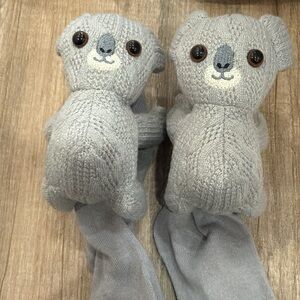Source Unknown Gray Koala Socks